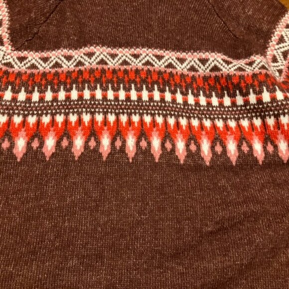 Maroon Fair Isle-ish Sweater - Picture 6 of 8